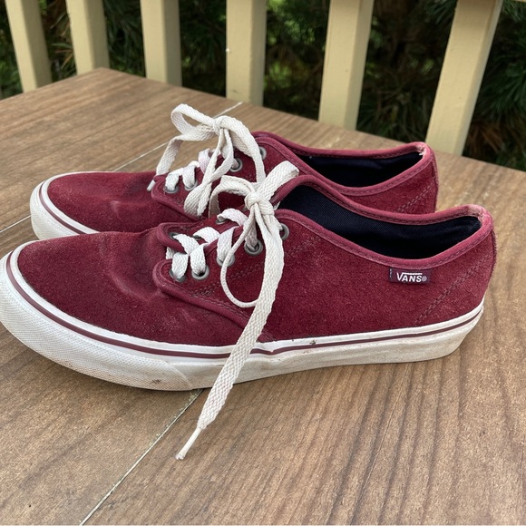 Vans Shoes - Vans Suede Women’s Low Top Maroon Sneakers Size 8.5 Women’s